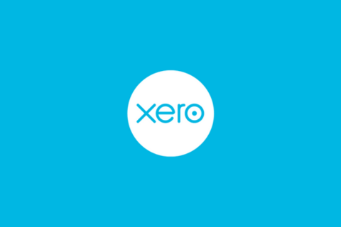 A white Zero Accounting logo sits on a light blue background