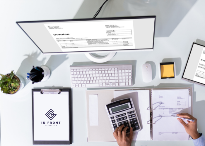 In Front Accounting blog thumbnail - office scene